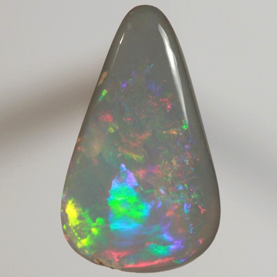 SOLID SEMI BLACK OPAL Sparkles of bright crisp red and green